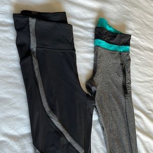2 pairs full length lululemon pants